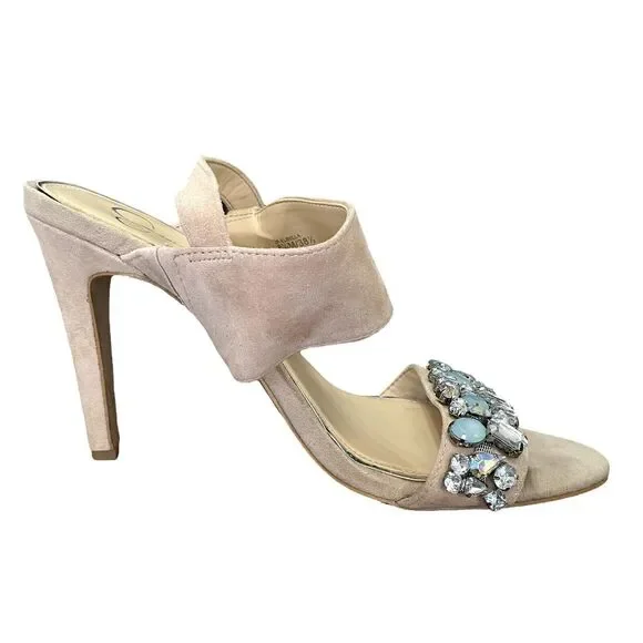 Jessica Simpson Elbella Women's Jeweled Sandals High Heels 8.5 - Picture 11 of 15